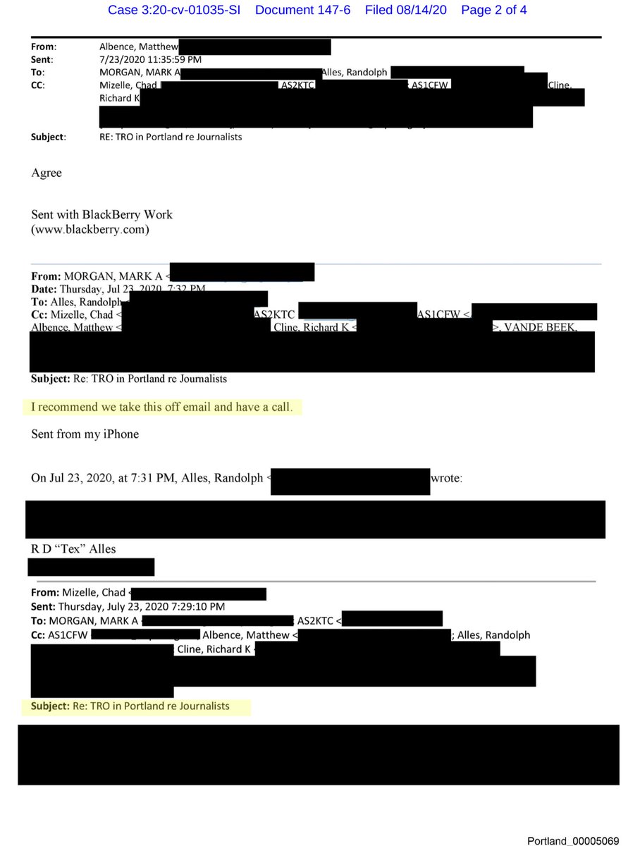I said what I said because I “know” what I know and now you know too:“... correct copy of an email exchange betweenActing Secretary of the Department of Homeland Security Chad Wolf, Stephen Miller, John Gountanis, and Chad Mizelle, dated 7/29/2020-7/30/2020, Bates-stamped..”