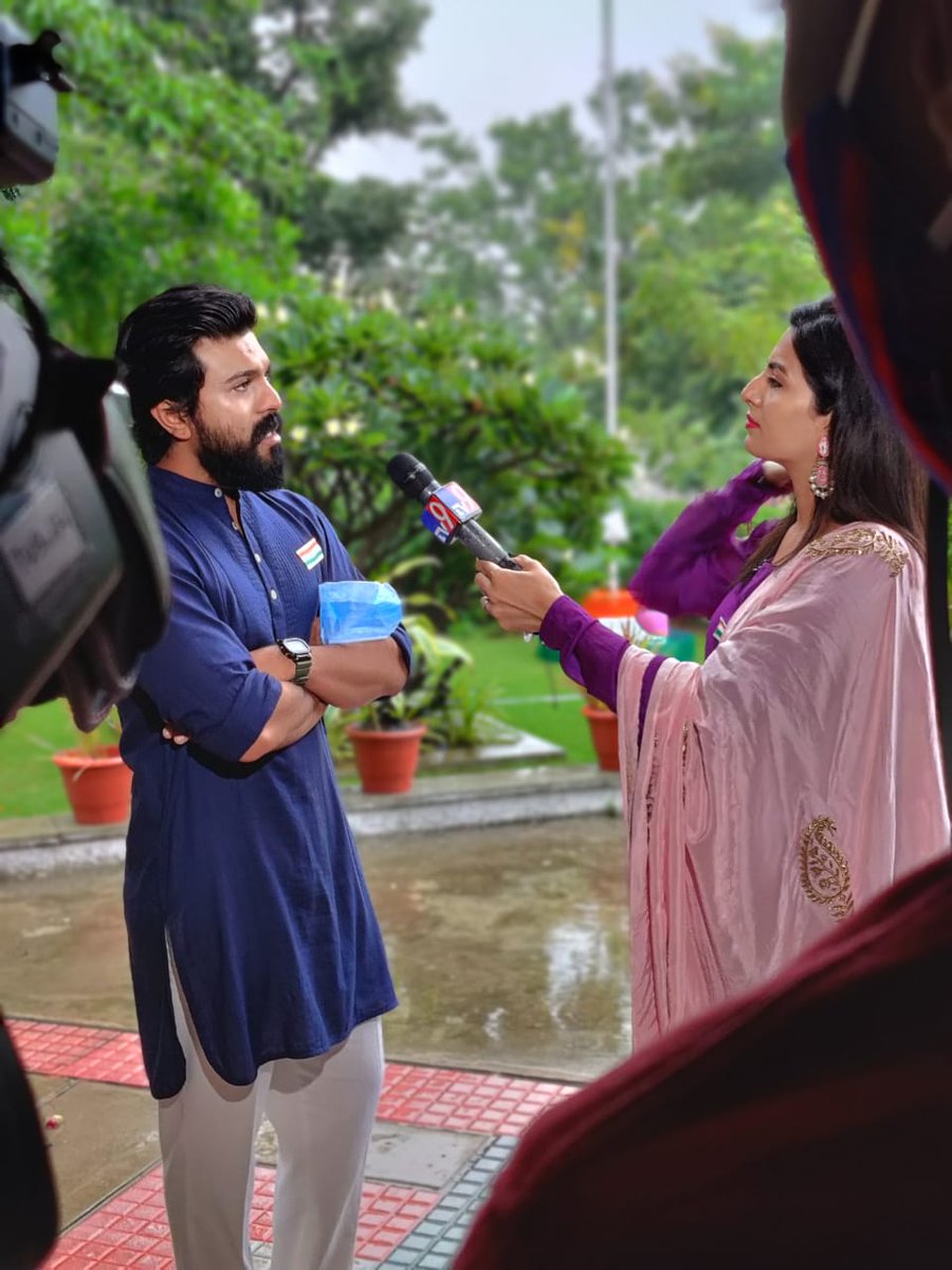 Today Early Morning <a href="/AlwaysRamCharan/">Ram Charan</a> Garu Had A Small Interaction With TV9 !!

Stay Tuned To <a href="/TV9Telugu/">TV9 Telugu</a>