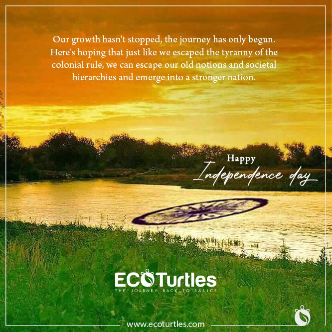 ecoturtleshub's tweet photo. The re-emerging trend of self-reliance is just another sign of a nation that continues to strive for greatness on it's own. Wishing you all a glorious Independence Day!  
#IndependenceDay2020 #Charkha #SustainableBrands https://t.co/qd4X728Bu4
