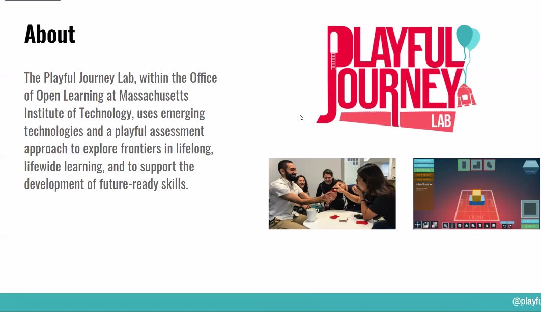 scicommsci's tweet photo. Prasanth & Rashi begin their workshop by introducing the #BeyondRubrics #Toolkit, and their work at the #PlayfulJourneyLab at @MIT!
They then ask participants about their favourite childhood game!
Answers range from:
- Rock Paper Scissors
- Marbles
- Gully Cricket
& many more! https://t.co/VyXPnN4rZs