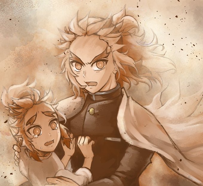 kohaku🔥さんがTwitterに投稿した煉獄杏寿郎(鬼滅の刃)のイラスト。