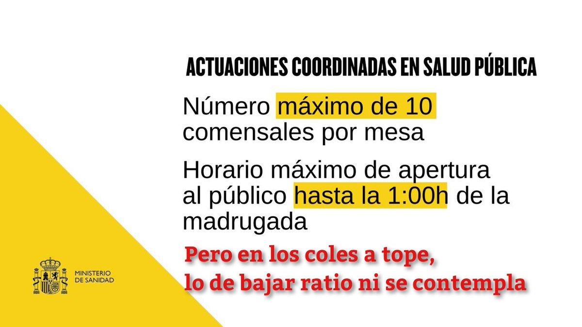 DespertaGalicia's tweet photo. @iescolar Limitar encuentros sociales,pero en 15 días las aulas hasta los topes con nuestros hijos e hijas porque papi y mami tienen que "producir".
Es vergonzoso, nos toman por idiotas.
#MenosRatioMaisProfesorado #EnsinoSenRisco #EnsinoDeCalidade https://t.co/qcEiqCyHiy