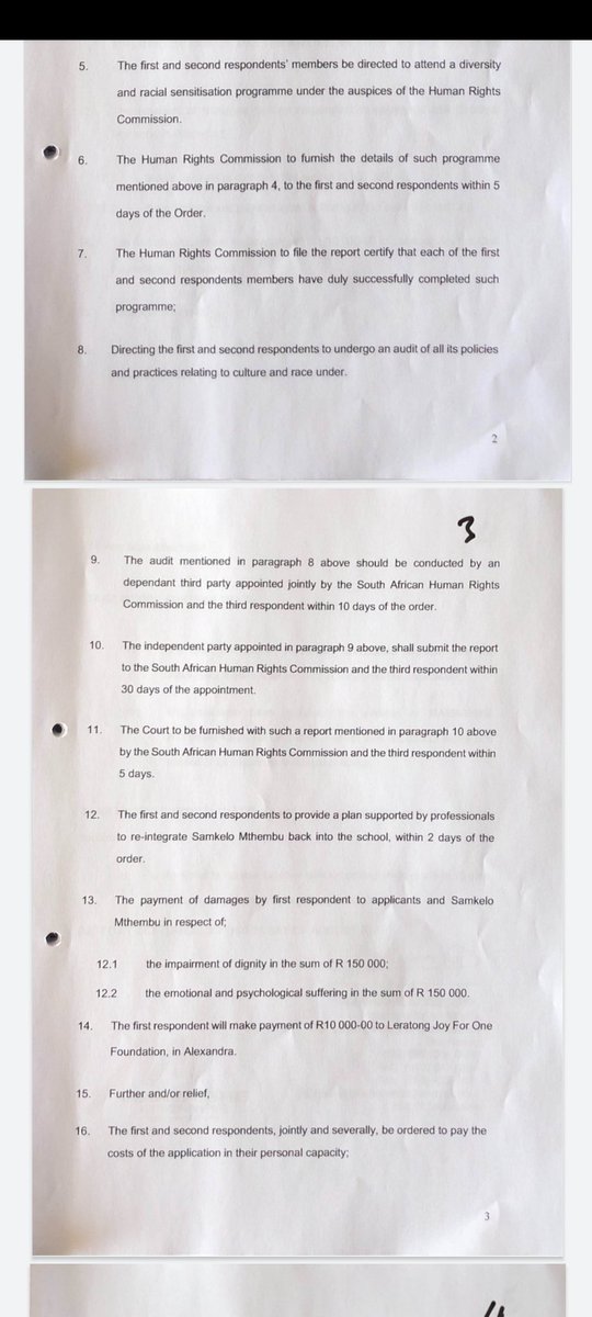 Eusebius's tweet photo. [ICYMI] The parents of the boy refused entry at Christian Life Private School for wearing isiphandla initiated court action demanding the school give them an unconditional public apology, get diversity training, have race and culture policies audited, pay 300K damages &amp; more 👇👇 https://t.co/PzMckGV5bE