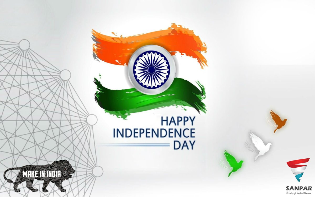 SANPARindia's tweet photo. Let us celebrate the 74th independence day of India and salute the Heroes who forged our country.

Wishing everyone a Happy Independence Day!

#India #independencedayindia #SANPAR #thermalengineering #airingsolutions https://t.co/O2ut61V58n