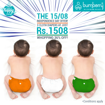 BumpsnBaby's tweet photo. Independence Day Sale is ON at our store!!

We have 'THE 15/08 INDEPENDENCE DAY' offer from Bumberry Reusable Cloth Diapers for you -

3 Cloth Diapers at JUST Rs.1508/-...

That's a whooping 36% OFF.

Shop now.

https://t.co/6eWv0HwjfS https://t.co/JoCoBlr9h3