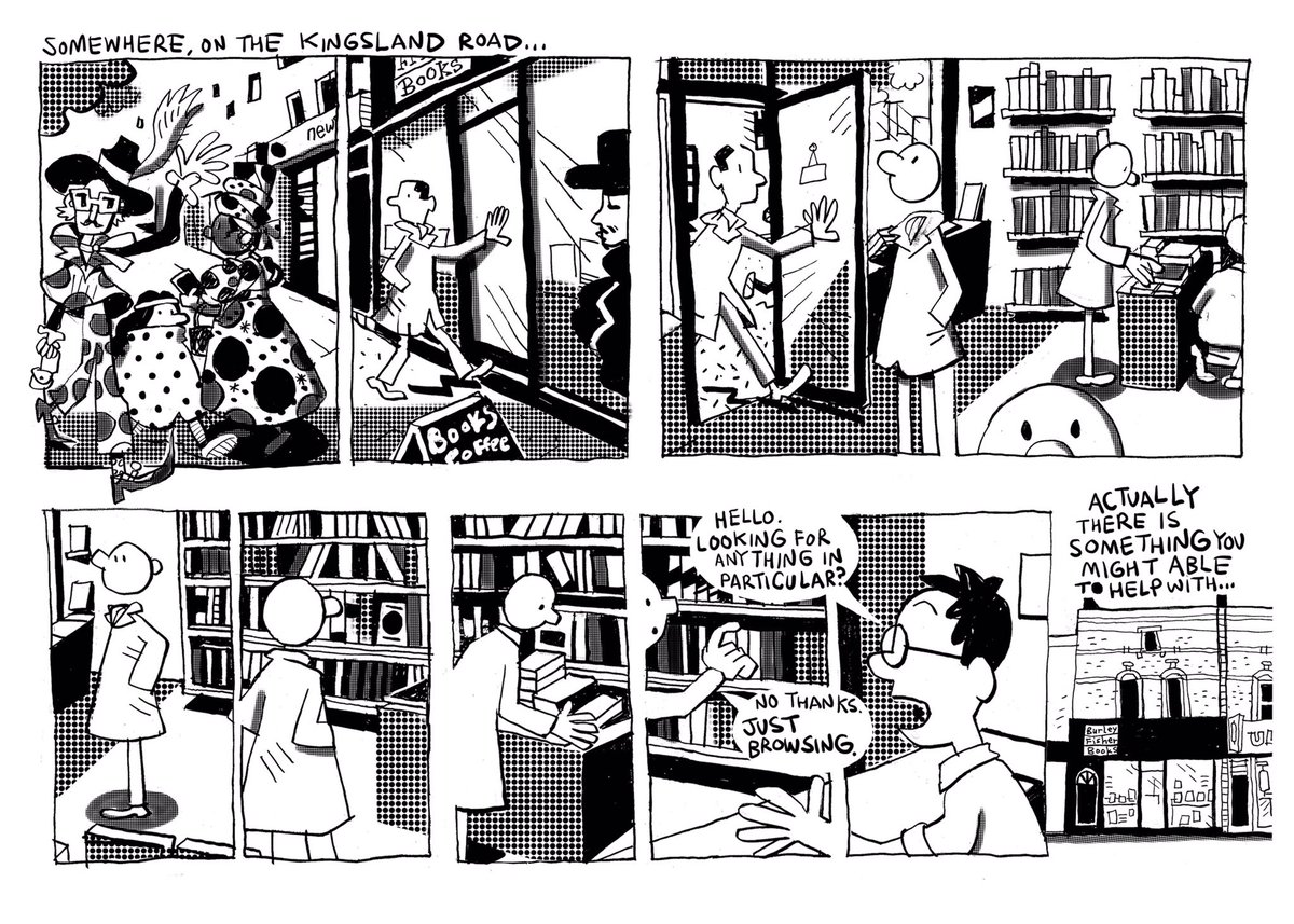 JoshKnowles75's tweet photo. It’s @SmallPressDay and here’s the first of two mini comics I’ve made to celebrate @BurleyFisher bookshop entitled ‘MAP’ #spdchallenge #celebrateindependence #supportlocalbusiness #comics #wordsandpictures https://t.co/2a0WacbIOZ