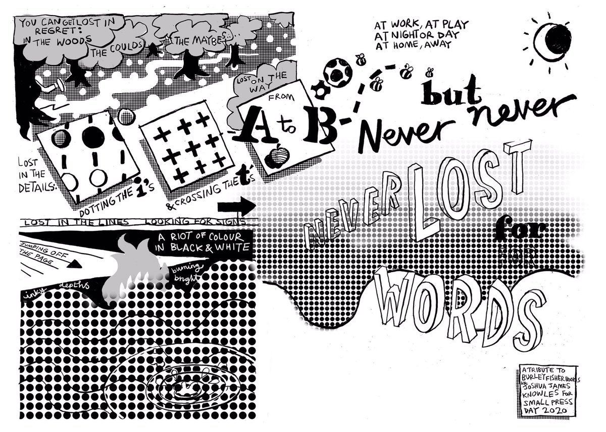JoshKnowles75's tweet photo. It’s @SmallPressDay and here’s the first of two mini comics I’ve made to celebrate @BurleyFisher bookshop entitled ‘MAP’ #spdchallenge #celebrateindependence #supportlocalbusiness #comics #wordsandpictures https://t.co/2a0WacbIOZ