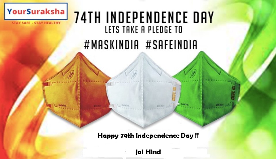 YSuraksha's tweet photo. Your Suraksha wishes "Happy Independence Day" to Everyone #MaskIndia #safeindia @iam

@RahoSafeIn https://t.co/HgV7hm97LJ