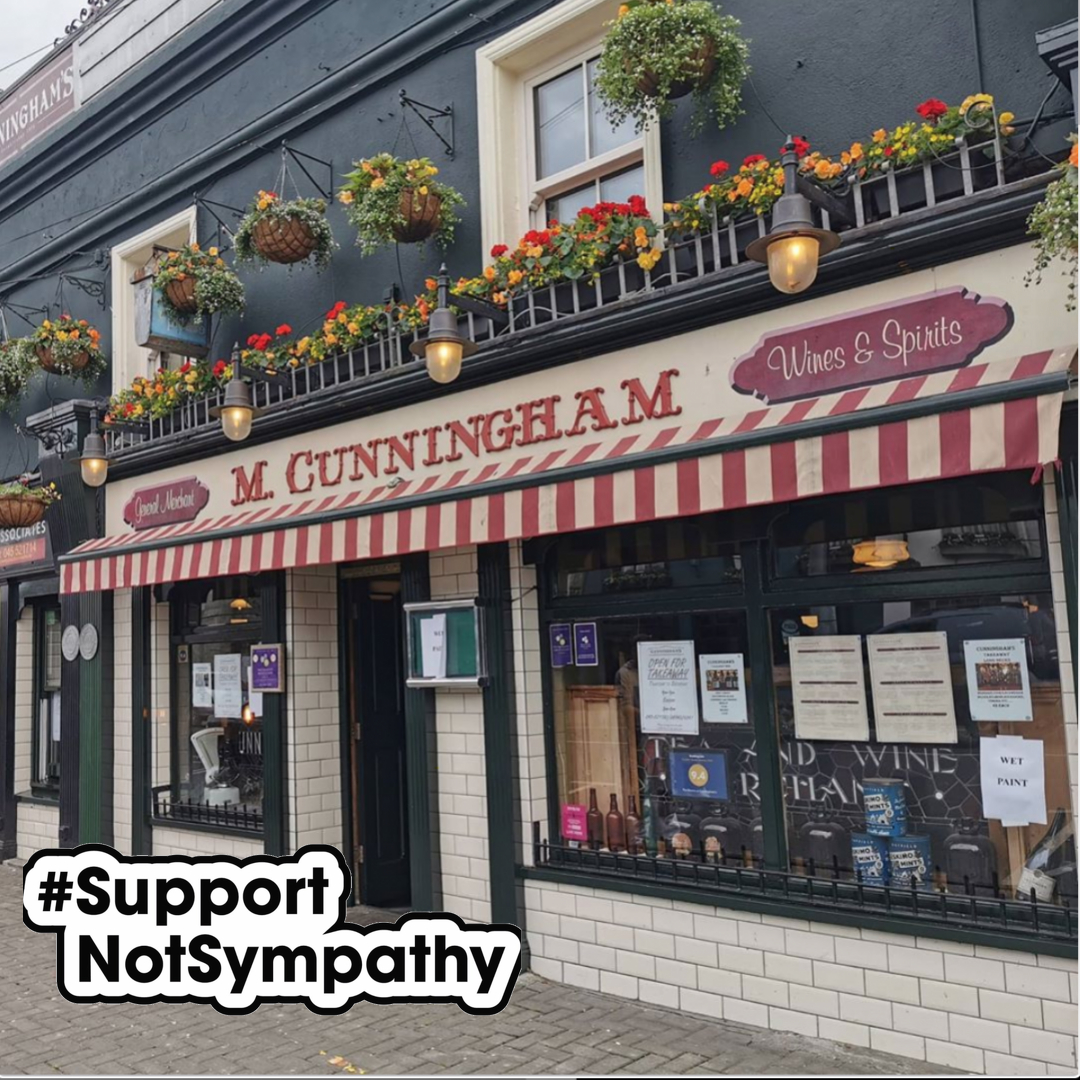 cunninghamsbar's tweet photo. Today we are calling on our government for #supportnotsympathy An industry and business mistreated for 5 months with no end in sight. It has to change. 
@MichealMartinTD
@LeoVaradkar
@Paschald
@mmcgrathtd
@DonnellyStephen
@EamonRyan
@cathmartingreen
@VFIpubs @LVADublinPubs https://t.co/HvXh3GLz0x