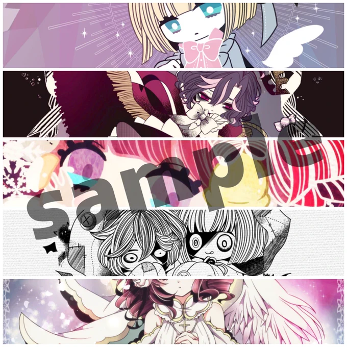 インテの頒布品は【だめぷりポストカード5枚セット(絵柄10種/裏表印刷)に決まりました。

絵柄は描き下ろし2種と過去絵8種となってます(過去のネップリしたもの含む)?‍♀️ 