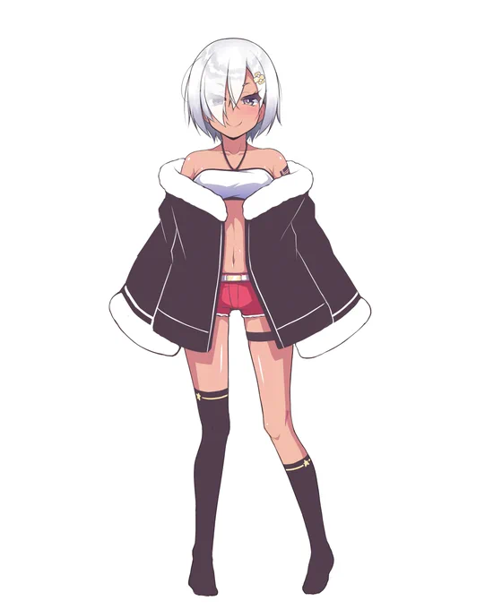 とりあえず 【ヨルのないとちゃん(美少女態)】にイメチェンしてもらった
#褐色白髪創作発表会 