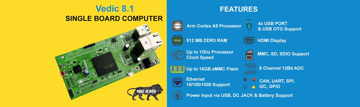 epsilon_iot's tweet image. On 74th Independence day of India, we are launching Epsilon Electronics&apos; Single Board Computer Vedic 8.1 Customizable Hardware platform for your Single Board Computing requirement#embedded #electronics #MakeInIndia #IndependenceDay #ArtificialIntelligence 
#Linux #edgecomputing