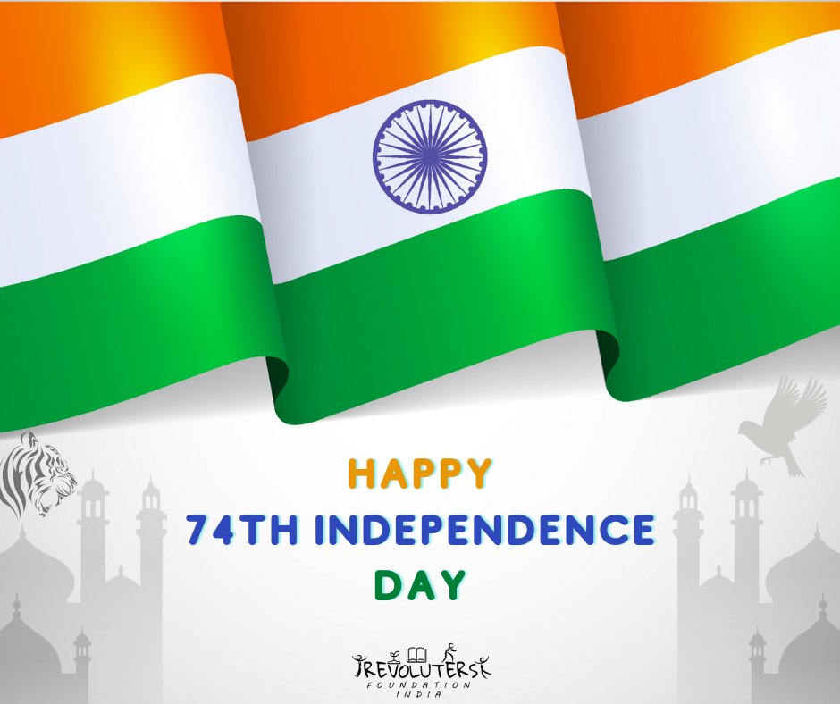 revoluters's tweet photo. Wishing you all a very Happy Independence Day.

#IndependenceDay #IndependenceDay2020  #August #JaiHindJaiBharat #India #DigitalTransformation #ReolutersFoundation https://t.co/4xOs8pyQDV