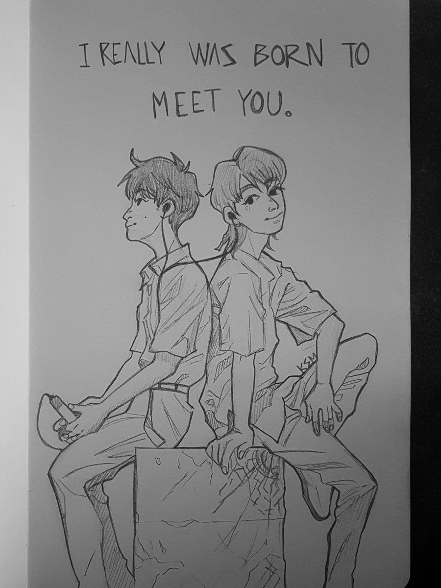 NCT_ksm's tweet photo. got carried away by this idea and i couldn't resist doodling it! i did taeyong in a mullet tho haha
thanks for the concept and inspo! 💖 also, i took references for this one~ 
#맠툥 #MARKYONG https://t.co/0miqRD3IoP
