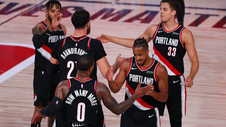 They reached the WCF but got swept but with the Warriors not in contention they have a chance to go to the Finals. And Dame has Melo, CJ McCollum, Nurkic, and Gary Trent Jr backing him up. this could be their time. Damian Lillard brings a ring to Rip City and it would be history.
