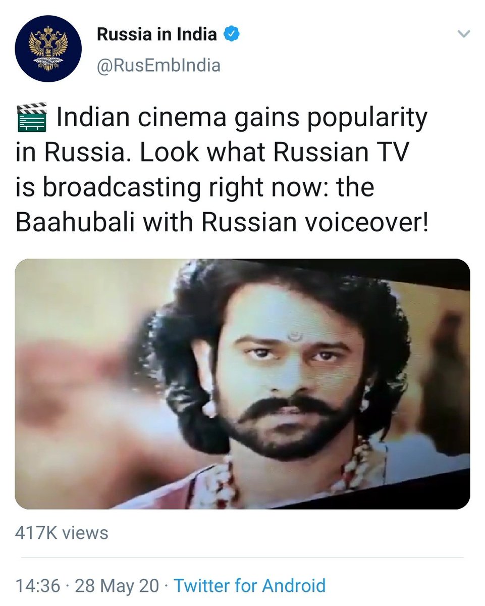 harishofficials's tweet image. #PRABHAS&apos;s @BaahubaliMovie is the 1st Telugu movie that got Telecasted in RUSSIA, PAKISTAN and now in MANGOLIA. 👌

#BaahubaliTheBeginning 
#BaahubaliTheConclusion