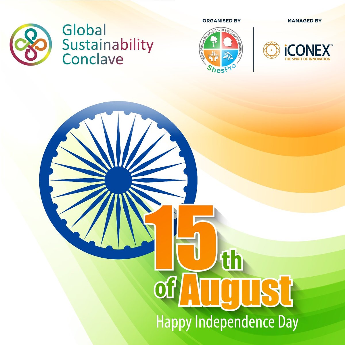 ConclaveGlobal's tweet photo. Global Sustainability Conclave Wishing all Indians "Happy 74th Independence Day"
#IndependenceDay2020 #74independenceday #freedom #itourz #iconex #shespro #IndiaIndependenceDay #independencedayofindia2020 #15August2020 #gidmc #gsc #gssc #gscc #IndependenceDayIndia2020 https://t.co/ByHP5NL882