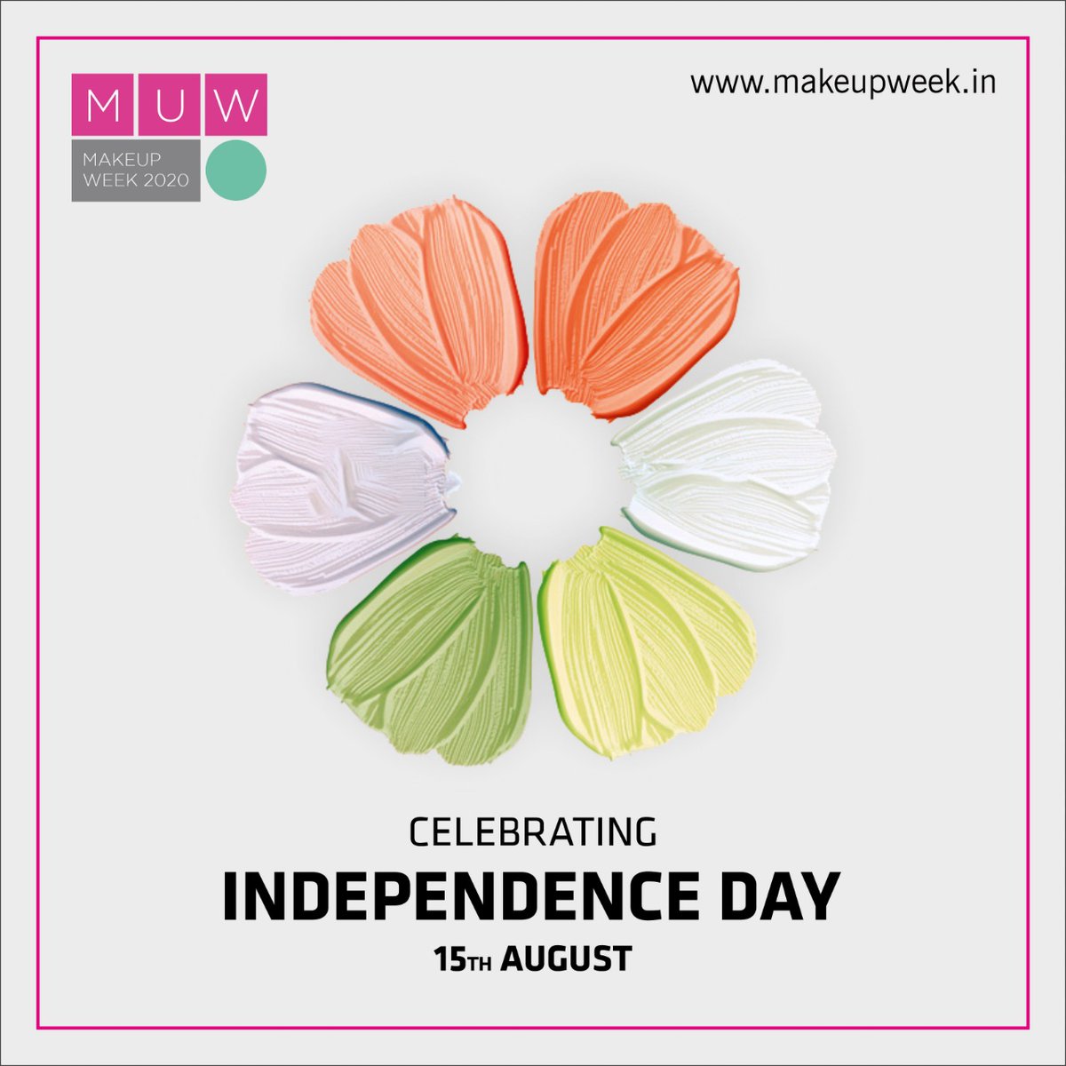 makeup_week's tweet photo. @makeup_week wishes you a very Happy 73rd Independence day!

#makeupweekindia #HappyIndependenceDay https://t.co/JrGCo5aXRC