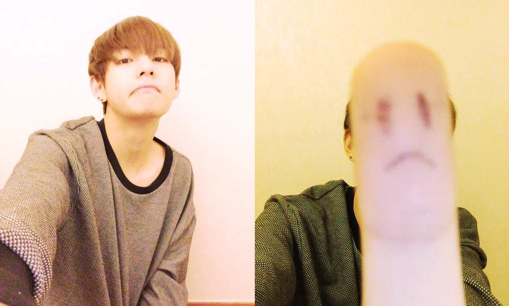 Remember when Taehyung drew these emojis on his fingers & named them as Kim Thumb, Kim Index Finger & Kim Middle Finger & then tried to imitate them? Please he's so adorable