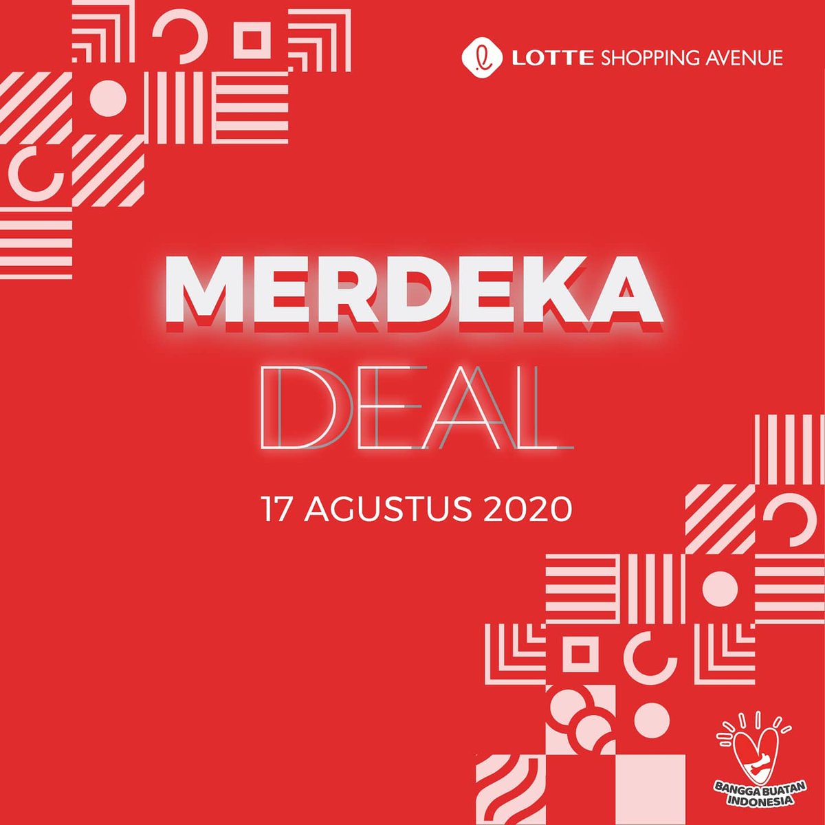 LotteMall_JKT's tweet photo. It's the shopping season around Indonesia 75th Independence Day! Check out all the promo you get from F&B, Lifestyle, and fashion!
.
Visit us at #LotteAvenue and get a taste and feel from our amazing #MerdekaDeals as soon as you can!
. https://t.co/QZC7mSKC39