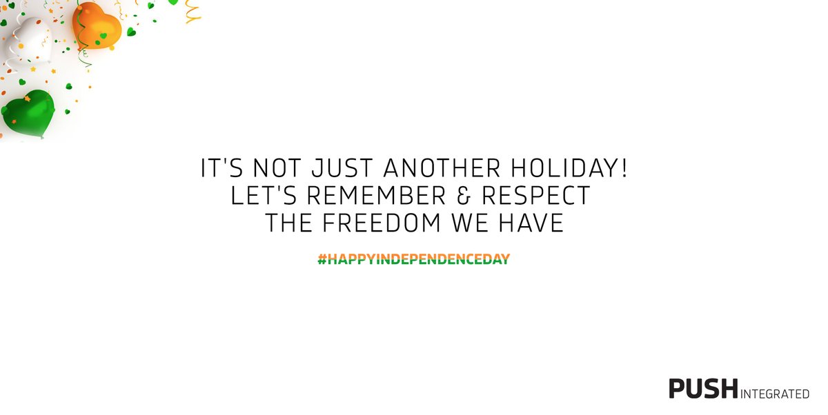 PushIntegrated's tweet photo. Let's pledge to keep up the pride and unity of our nation.

#HappyIndependenceDay #PushIntegrated https://t.co/2VoneT7dm8