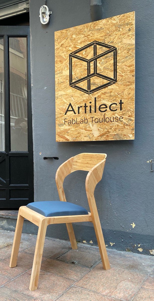 FabLab_Toulouse's tweet photo. Pour vous accueillir dans notre nouveau lieu, on s’est dit qu’il fallait concevoir et produire notre propre mobilier...  #fablab #design #chaise #productionlocal #madeintoulouse https://t.co/tP0WYNGmiN