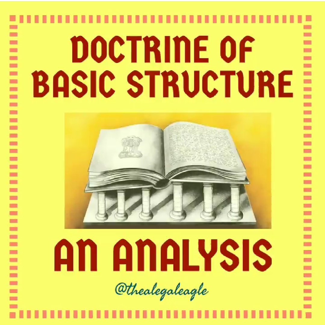 TheALegalEagle's tweet photo. DOCTRINE OF BASIC STRUCTURE: AN ANALYSIS. 
Check at:
https://t.co/K9i3p76kom

#basicstructure #supremecourt #highcourt #democracy #kesavnandabharticase  #lawschool #lawstudents #constitutionofindia #constitutionalamendment #fundamentalrights #reservations https://t.co/dKq8OiZh1J