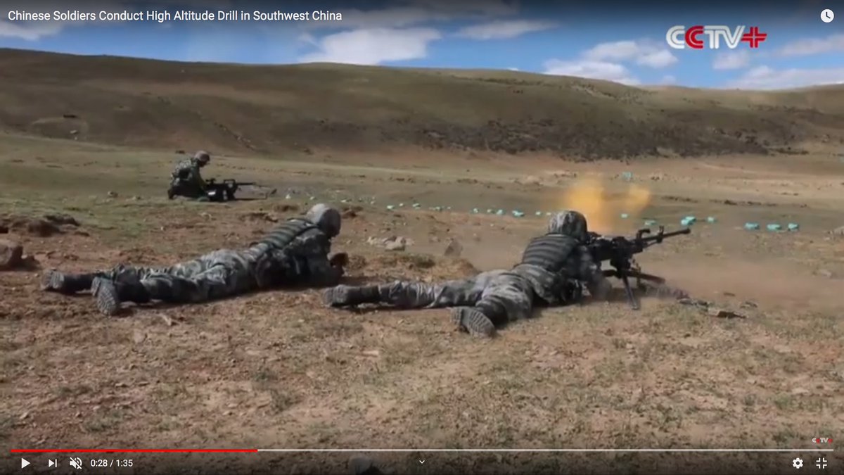 This QJZ-89 heavy machine gun is giving the assistant gunner a concussion.The muzzle brake--fitted to keep the gun from rising--is sending the muzzle blast right into the guy's head.