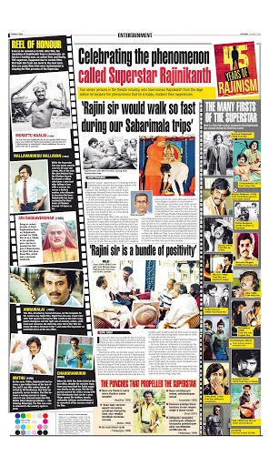 ChennaiTimesTOI's tweet photo. Check out our full-page feature celebrating the phenomenon that is Superstar @rajinikanth #45YearsOfRajinism https://t.co/UT3fMyB3b6