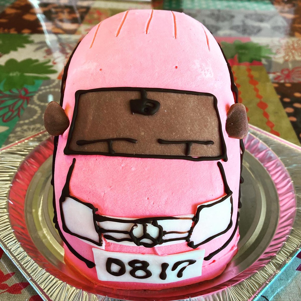スイーツショップボストン 郵便配達車のケーキです 郵便車 働く車 バースデーケーキ 3dケーキ