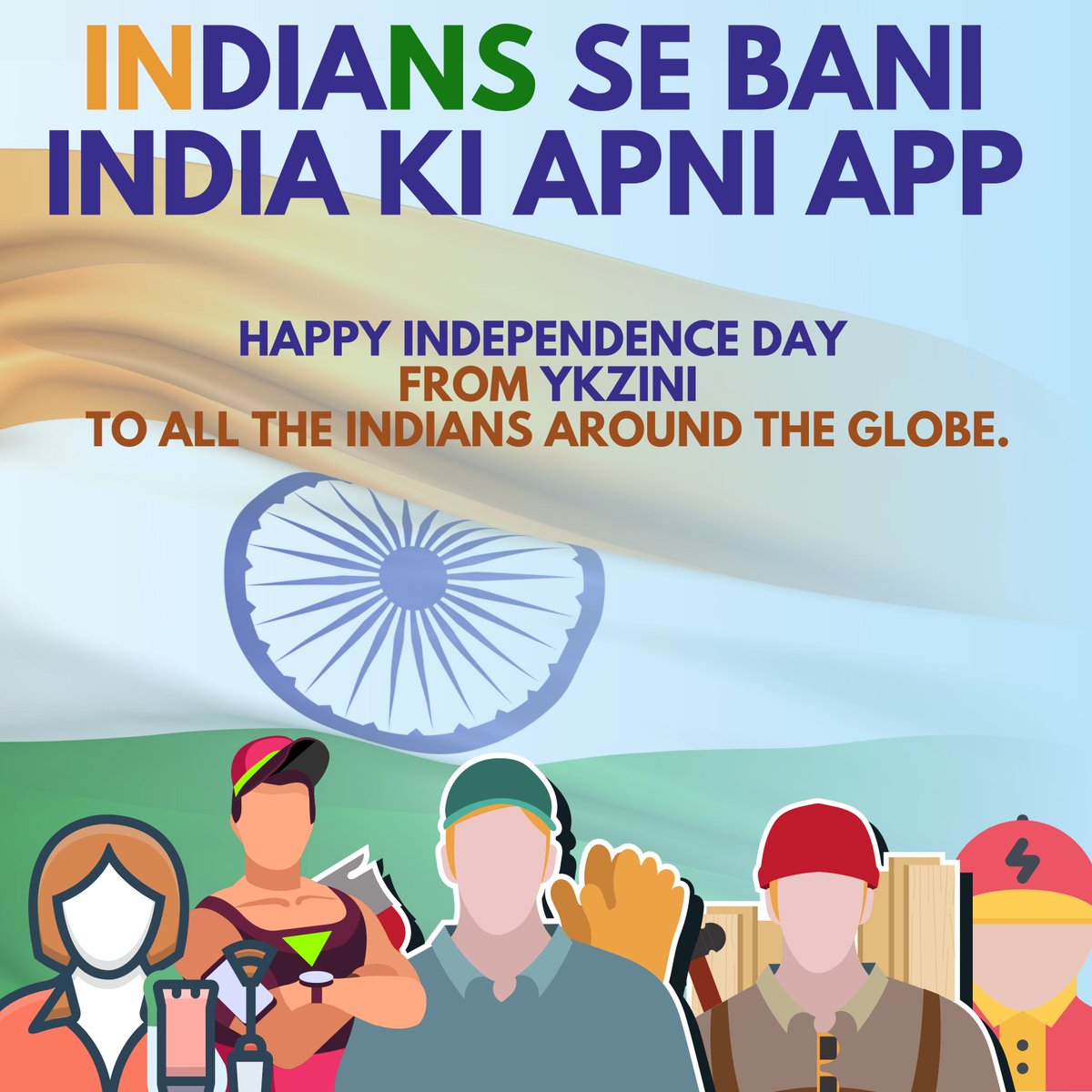 ykzini's tweet photo. YKZINI wishes all the Indians a very Happy Independence Day ! 
Let's celebrate our freedom together and triumph with our Unity in Diversity!

Happy 73rd Independence Day!
#independencedayindia #VocalForLocal #MadeInIndia https://t.co/ngHman0q8B