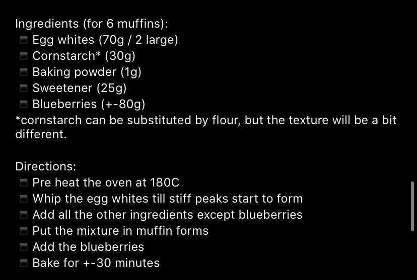 ✩ blueberry muffins