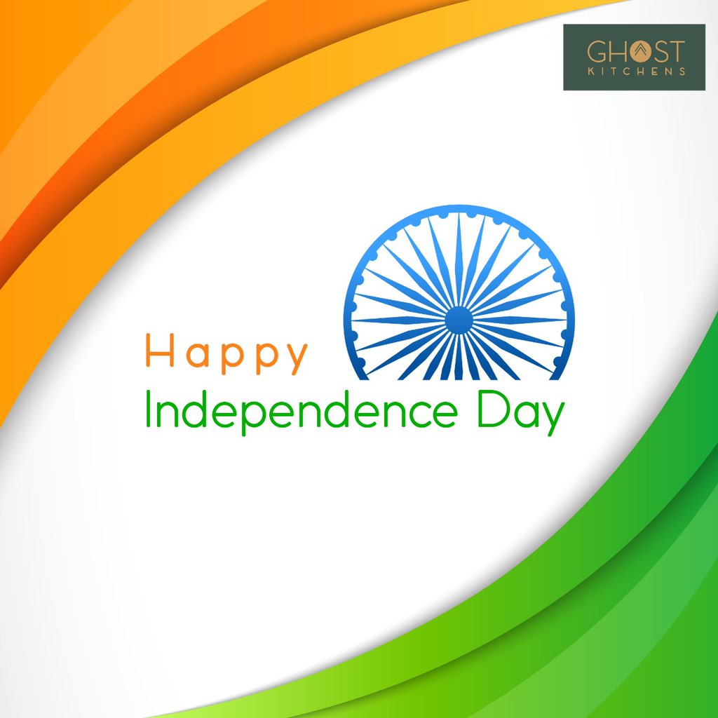 Ghostkitchens_'s tweet photo. Let’s celebrate freedom with different flavours of food! Happy Independence Day 🇮🇳 

#73yearsofindependence #ghostkitchen #darkkitchen https://t.co/bDS8if8C4B