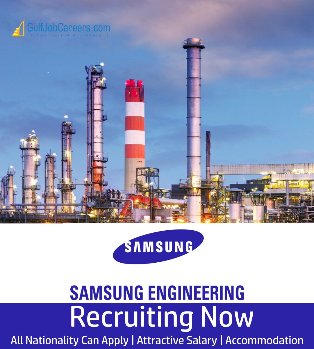 FreshGulfJob's tweet photo. Samsung Engineering Job Vacancies Saudi Arabia
Submit your CV>> https://t.co/9c3iasmBbc
#materialcontroller #instrumentengineer #hvacjobs #civiljobs #pipingsupervisor #engineeringjobs #constructionjobs #jobsinsaudiarabia #jobopenings #joboffe https://t.co/xcMUqkeXui