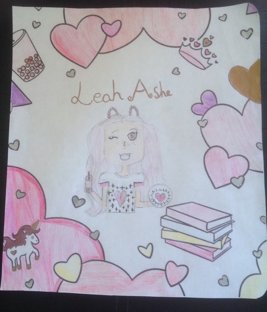 EsmeWilliamson's tweet photo. Hello Leah! This is my competition entry! I love your videos! #AsheArmyArt https://t.co/ZNJcyZOmJt