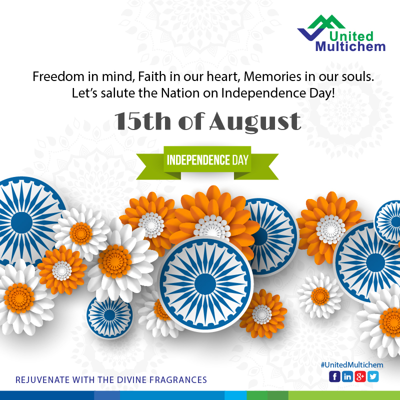 UnitedMultichem's tweet photo. Wishing you all happy &amp; proud 74th Independence Day. May our great country rise, shine and prosper. #independenceday #indiaindependenceday #74thindependencedaycelebrations https://t.co/TwEVNnGzGS