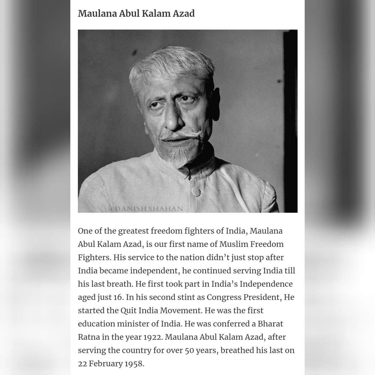 not__danish's tweet photo. Some muslim freedom fighters of India 🇮🇳
#muslimfreedomfighters
#IndependenceDayIndia2020 https://t.co/kdqdT97e8k