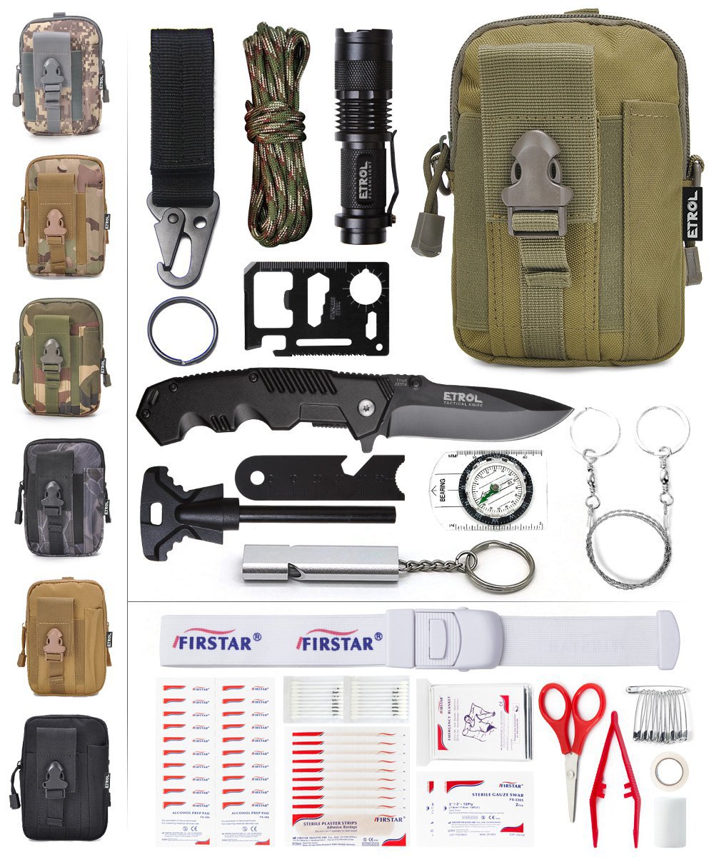 ETROLOfficial's tweet photo. ETROL 22-in-1 Emergency Survival Kit &amp; First Aid Kit, Upgraded Portable Tactical Molle Pouch for Camping, Earthquake, Boat, Hiking, Backpacking - Fire Starter, Tourniquet, Compass, Flashlight and More

link address:https://t.co/1oWvdwju3S https://t.co/sPXzpRlWej