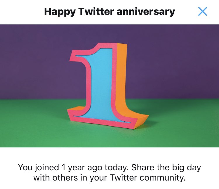 isabellateach's tweet photo. 🥳🥳🥳 happy 1 year Twitter #edutwitter https://t.co/cKJZh5AYBy