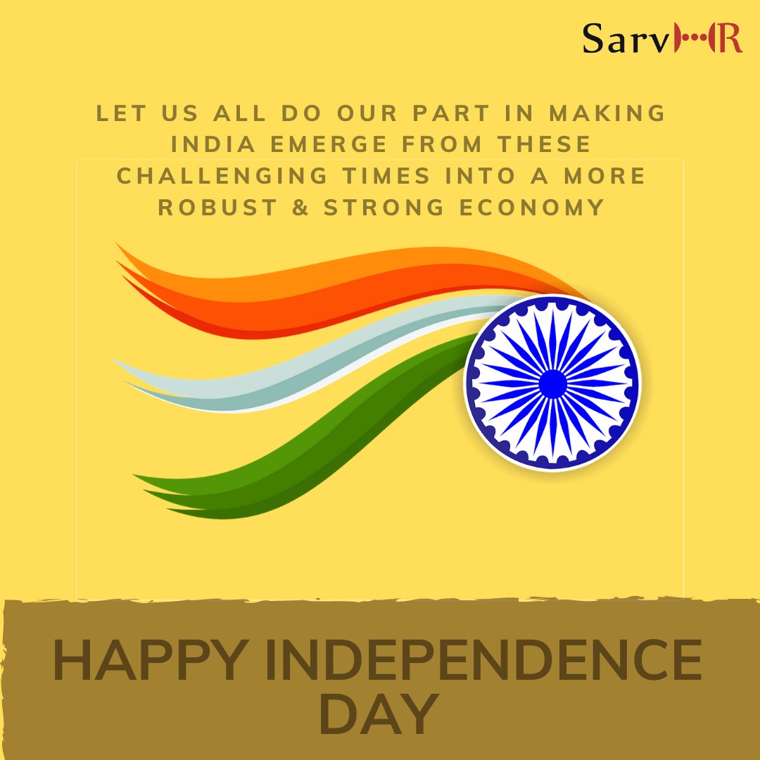 Sarvhr's tweet photo. As Business Leaders, as Business Entities growing our Businesses into more Robust & Strong Business Entities is how we can contribute towards rebuilding our Indian Economy. Happy Independence Day !!!!!!!
#WeServeYou #Bangalore #SarvHR #ACompleteHRProcess #Hyderabad #HRO #HRC https://t.co/t6d2FbUI3G