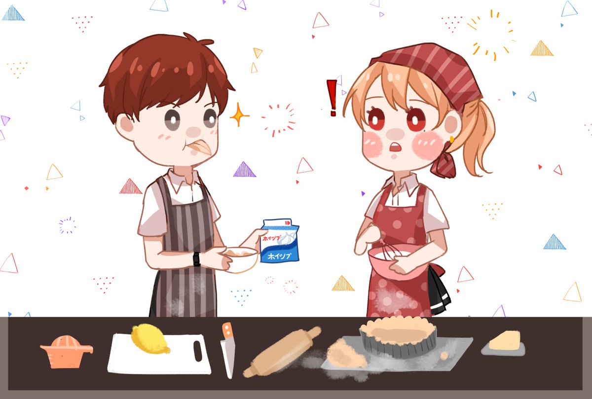 TE_SayoSayo's tweet photo. ส่งการบ้านค่ะ ✨
Cooking w/ @TE_TYuuta

☀️ SÜmmer CÜstard Pie ☀️
⏩ https://t.co/VN9C6HRINe

[Class 3-A]
- ดาเตะ ซาโยโกะ (No.14)
- ทาคาฮิโระ ยูตะ (No.21)

#TECookingMath 🥧 https://t.co/nkpRMtv1pa