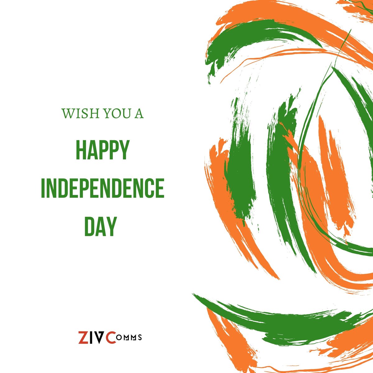 CommsZiv's tweet photo. This Independence Day let us all take a pledge to be a better human being than we were yesterday and to live life with peace and liberty. 

ZIVComms Wishes You a Happy Independence Day!

#IndependenceDayIndia #Indians #Peace https://t.co/KZMld8lzZm