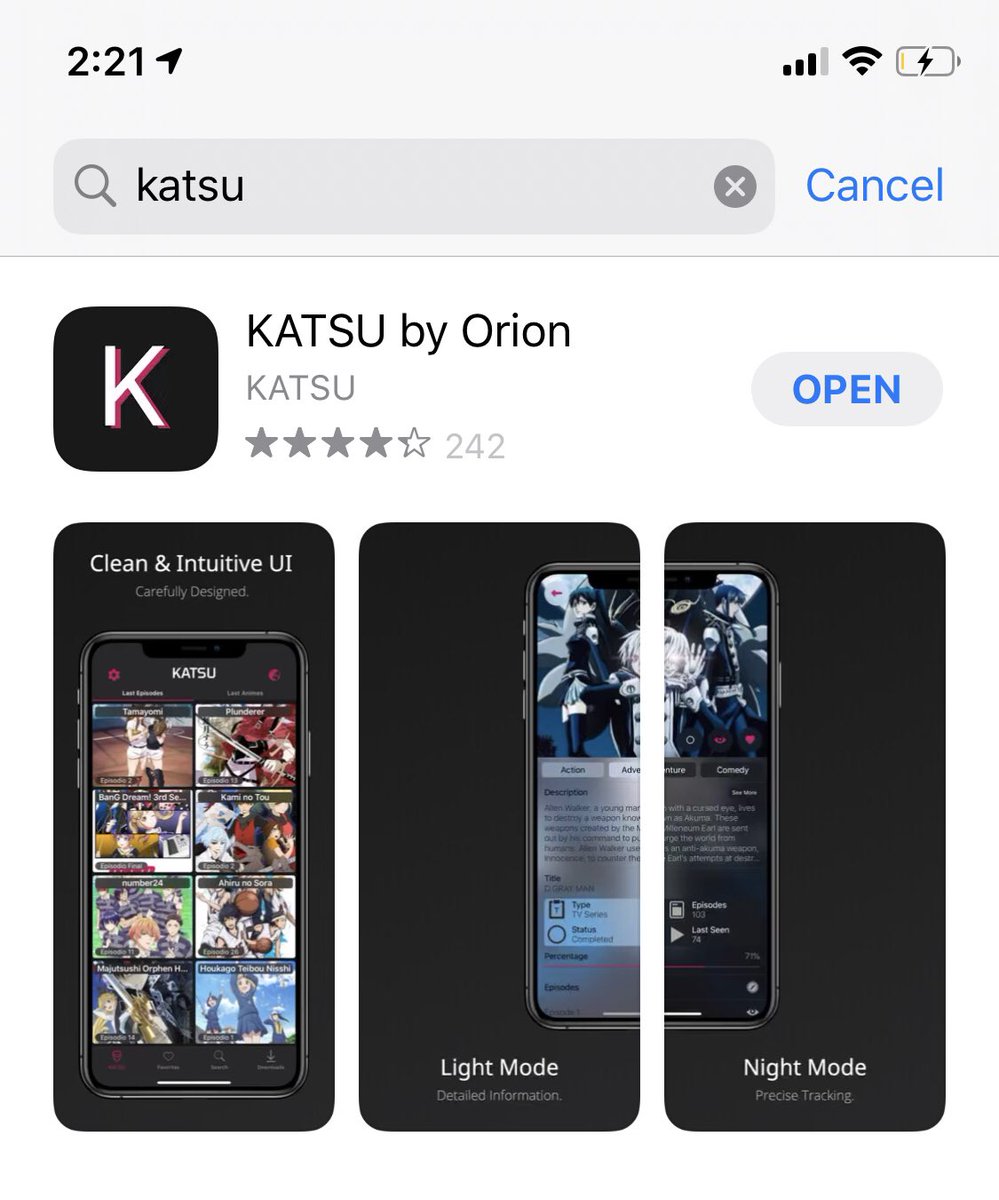gohjous's tweet photo. ok now that kissanime is closing down permanently i would once again bring to the table this sexc app called katsu https://t.co/HYlAcITpvA