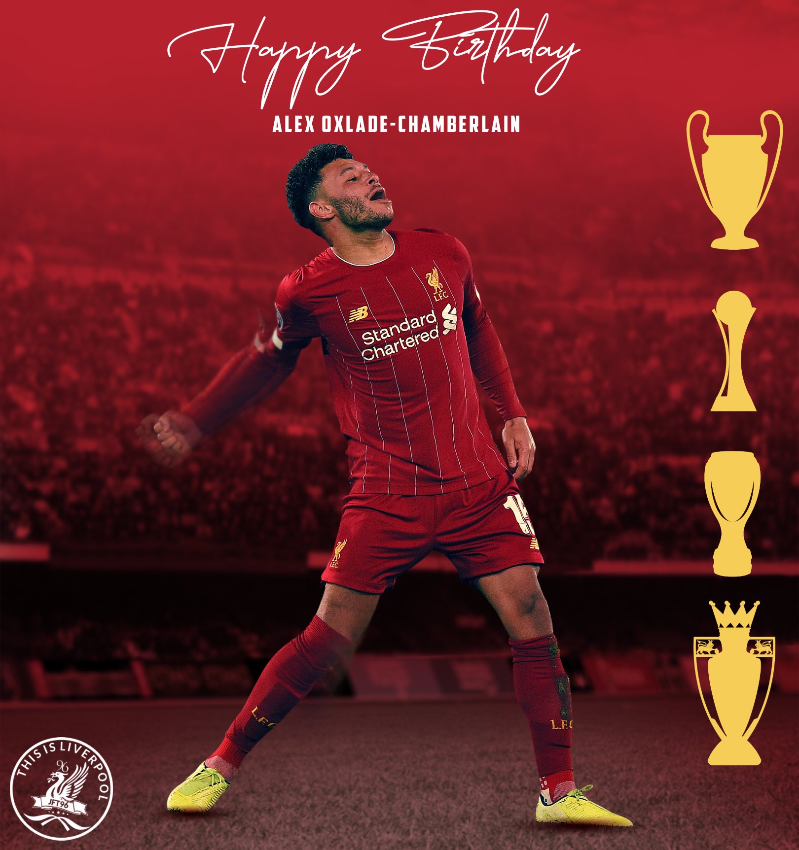 Happy 27th Birthday to Alex Oxlade-Chamberlain 