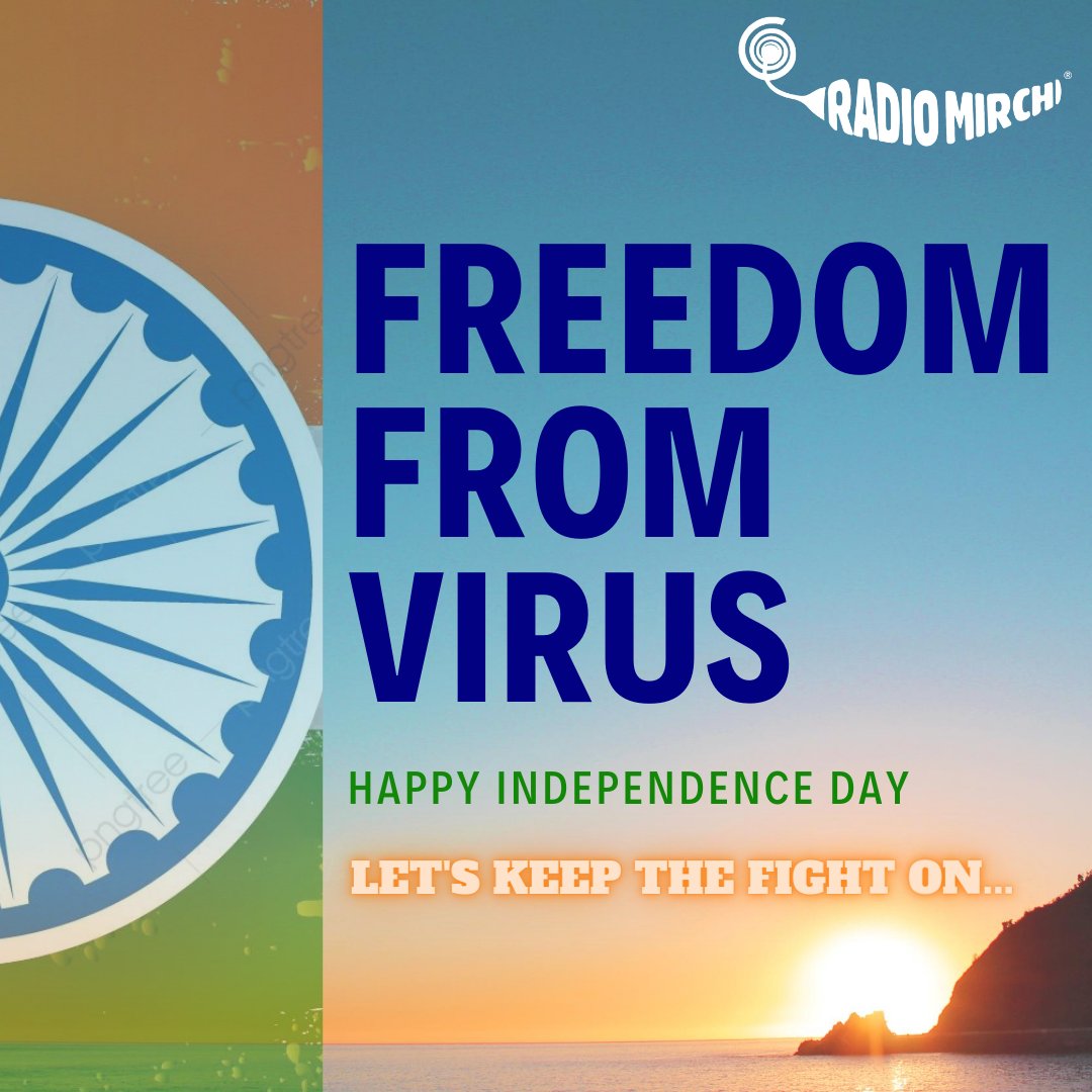 mirchimalayalam's tweet photo. We all are fighters... let's stay united to fight and win the battle against #coronavirus 

#HappyIndependenceDay #IndependenceDayIndia #COVID19India #happyindependenceday2020 #indepenceday2020 https://t.co/y6ZhqYLJd3