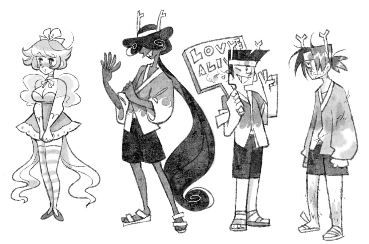 I FOUND the oc sketches I thought I had lost a year ago.... man I don't recall some of these