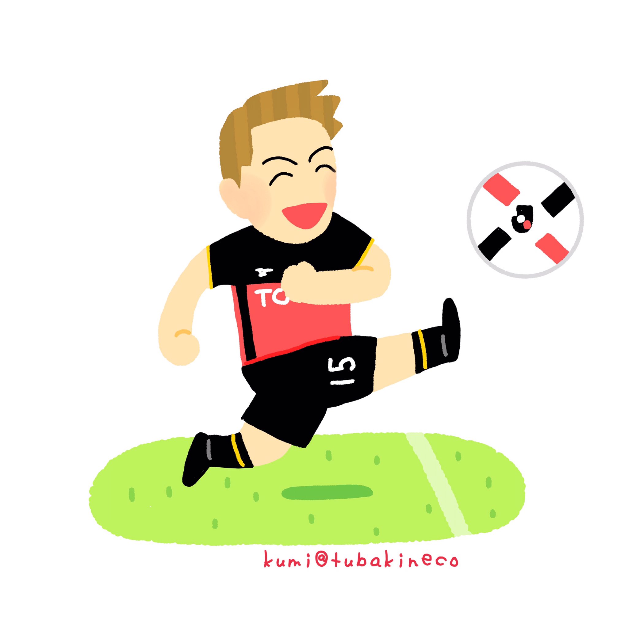 Kumi A Twitter ブラックチームで働くサッカー選手のイラスト がんばれ いらすとや風 T Co Qmjsdn06h5 Twitter