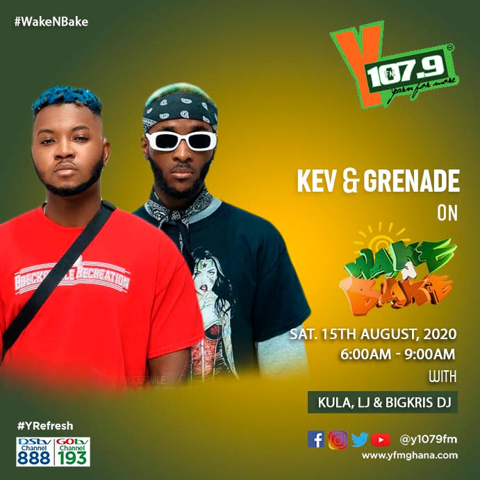Y1079FM's tweet photo. Good Morning fam!, You are welcome to another exciting edition of #WakeNBake on the big Y @Y1079FM, @KevTheTopic and @NanaGrenade will be joining us in a bit, Keep it locked right here
w/ @kulaGH x
@bigkris_dj X @miss_joygentle
x @AustinmilMiller #YRefresh #YFMGhana https://t.co/RPl36YQqgB