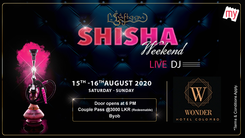 BookMyShowLK's tweet photo. Your weekend plans are sorted! Book now: https://t.co/kz74YODBm3
*LKR 3000 is redeemable for either shisha or food at the #WonderHotelColombo.
#ShishaWeekend #ShishaNight #LiveDJ #Shisha #BookMyShow #SriLanka #Colombo #hookahlounge #colombolife #LGuftaguSriLanka https://t.co/F0qz77VS3z