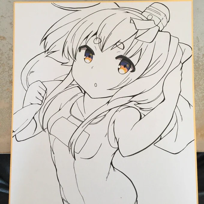 目を入れて、肌を塗るー 